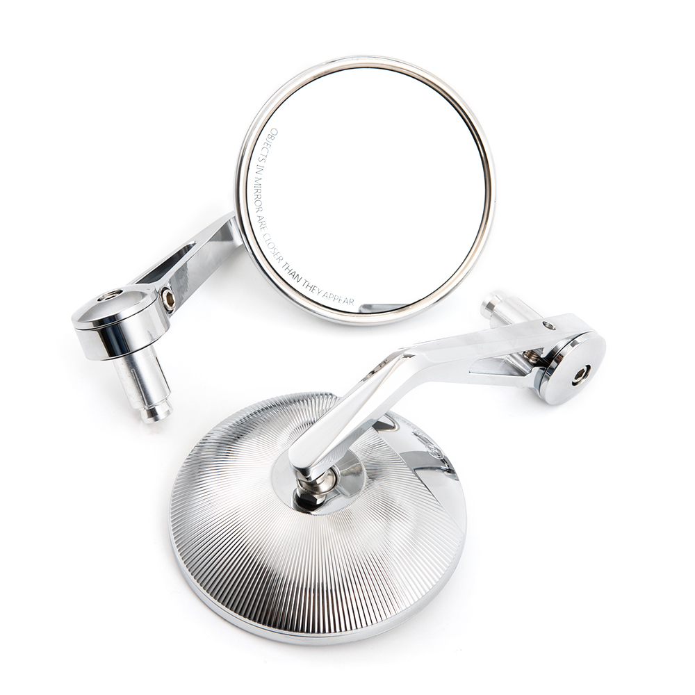 Mirror Handlebar Convex - Evomosa Motorcycle Chrome Convex 7/8‘’ 22mm