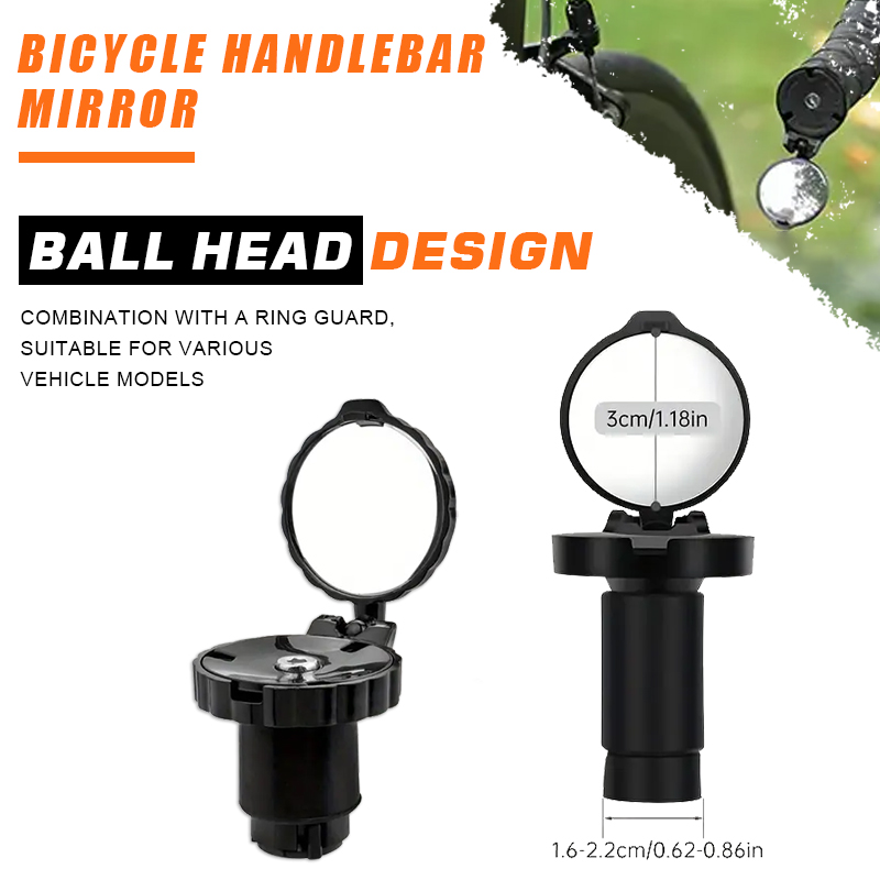 Mirror Handlebar Convex - NPY 2026Bicycle Mini Handlebar Rearview Mirror