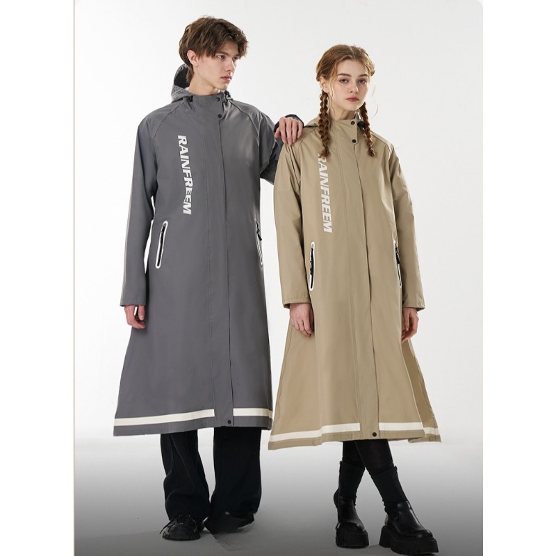 Cycling Commute Rain - Oversize Single Long Style Raincoat Adult
