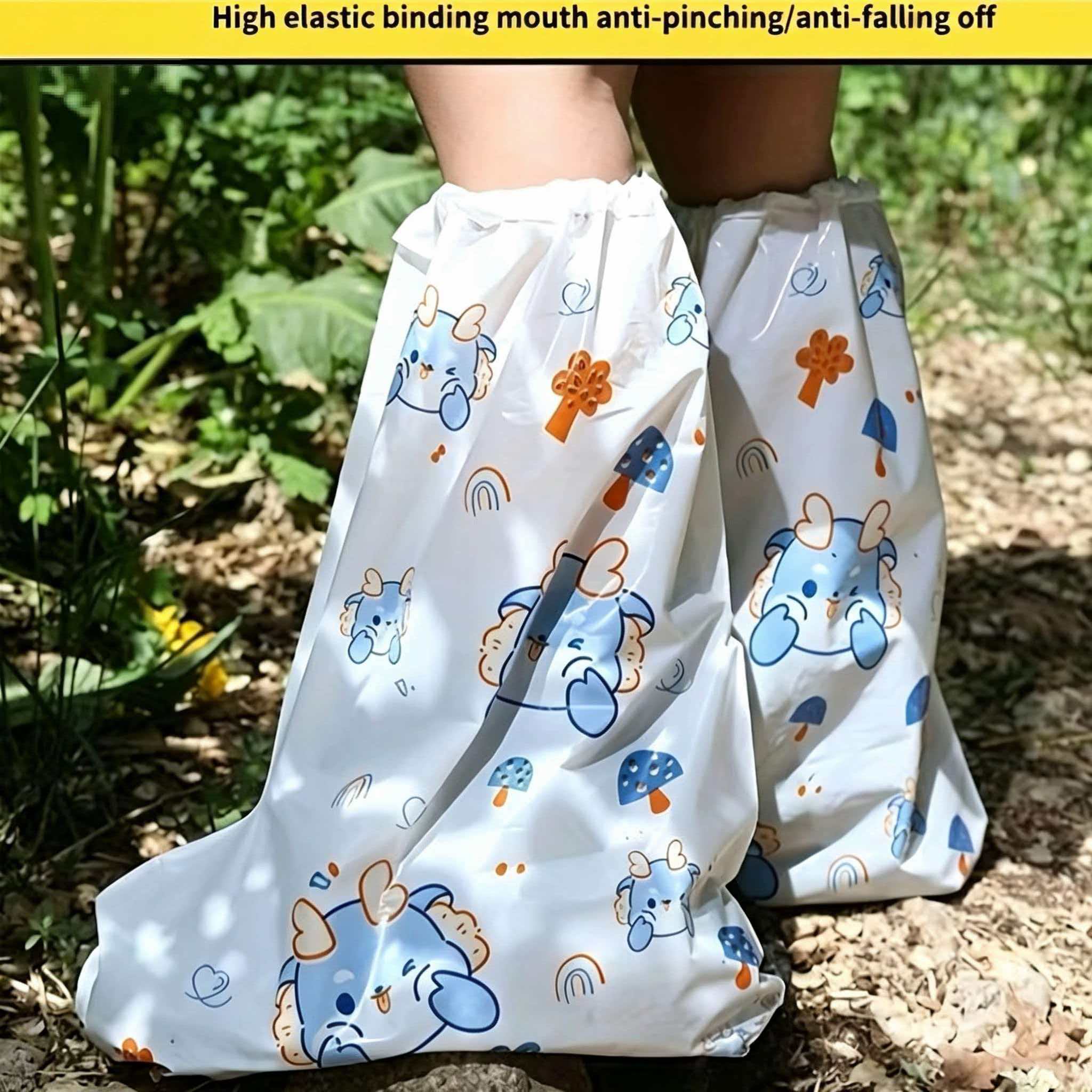 Cycling Commute Shoes - 10pc Small Dinosaur Cartoon Printed Shoe