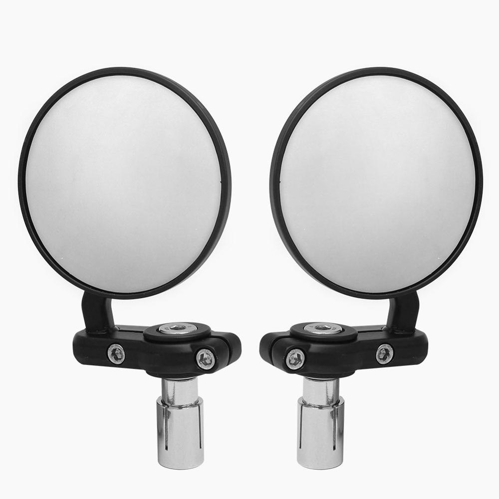 Mirror Handlebar Convex - 2pcs Motorcycle Mirror Round Bar End