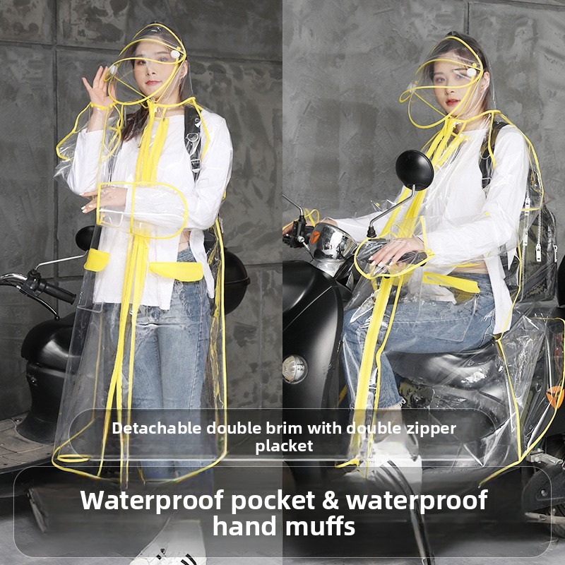 Transparent EVA Rain Poncho Ho - огляд і ціна Cycling Commute Rain