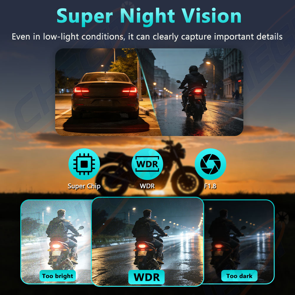 New 2K HD Motorcycle DVR Water - огляд і ціна Cycling Loop