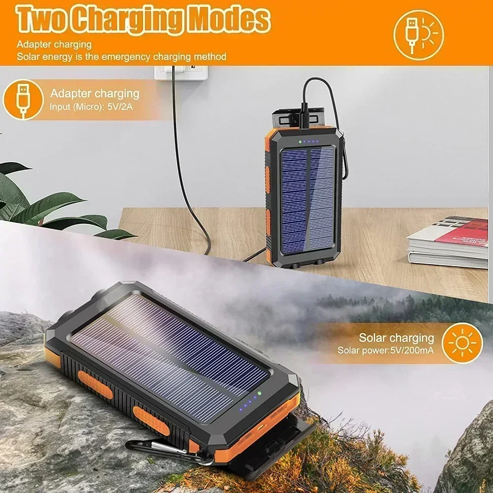 Lenovo 50000mAh Solar Power Ba - огляд і ціна Usb Charger Dynamo