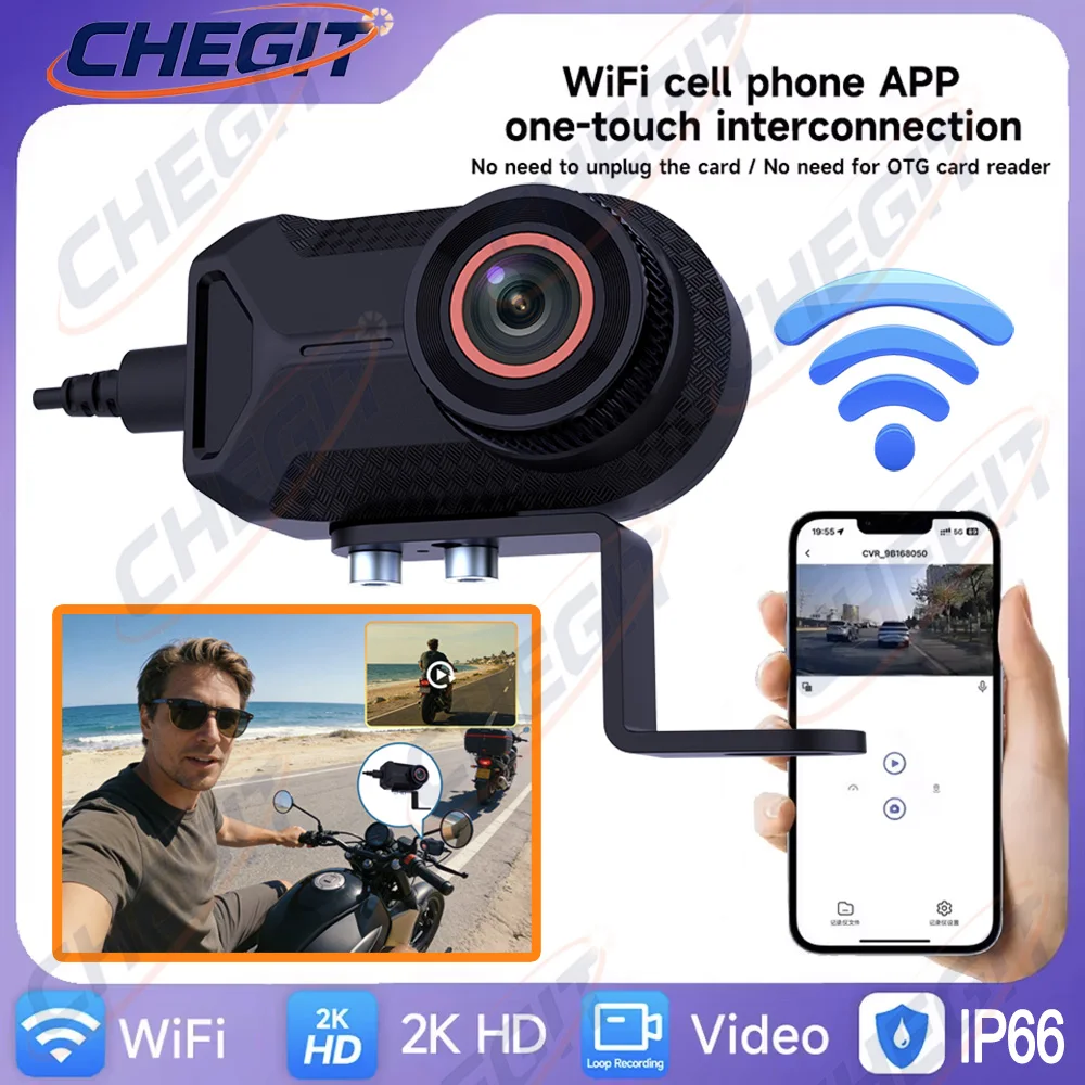 New 2K HD Motorcycle DVR WiFi  - огляд і ціна Cycling Loop