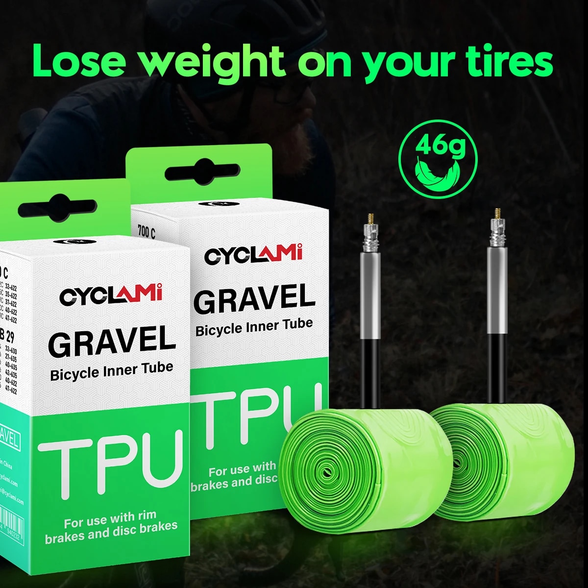 CYCLAMI Ultralight Road MTB 29 - огляд і ціна Inner Tube 700C