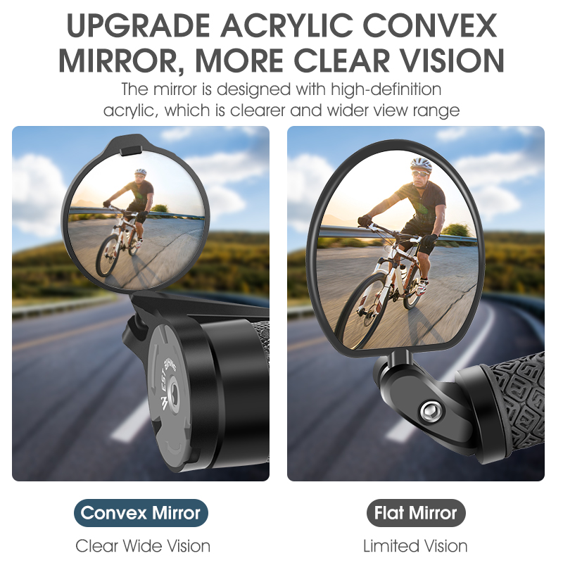 WEST BIKING Bicycle Rearview M - огляд і ціна Mirror Handlebar Convex