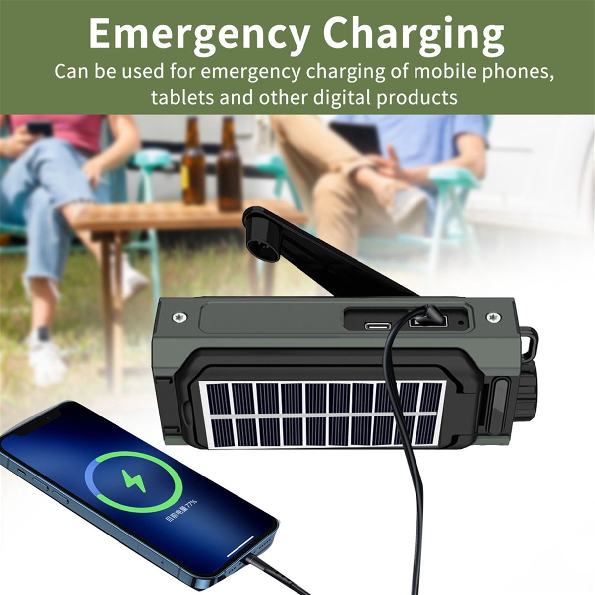 A26Z Portable Solar Radio, Eme - огляд і ціна Usb Charger Dynamo
