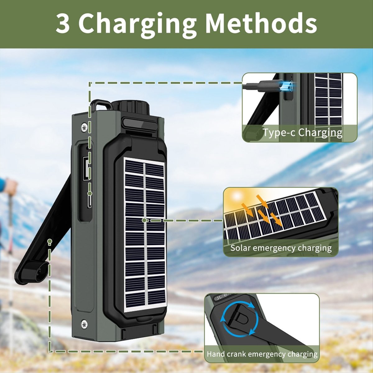 A26Z Portable Solar Radio, Eme - огляд і ціна Usb Charger Dynamo