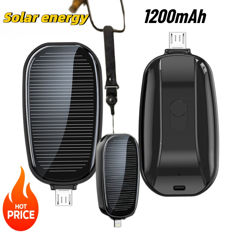 1200mAh Solar Mini Power Bank  - огляд і ціна Usb Charger Dynamo