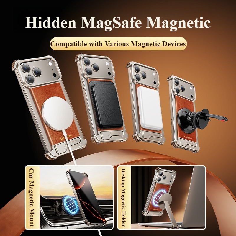 Oatsbasf Leather for iPhone 17 - огляд і ціна Kickstand Adjustable
