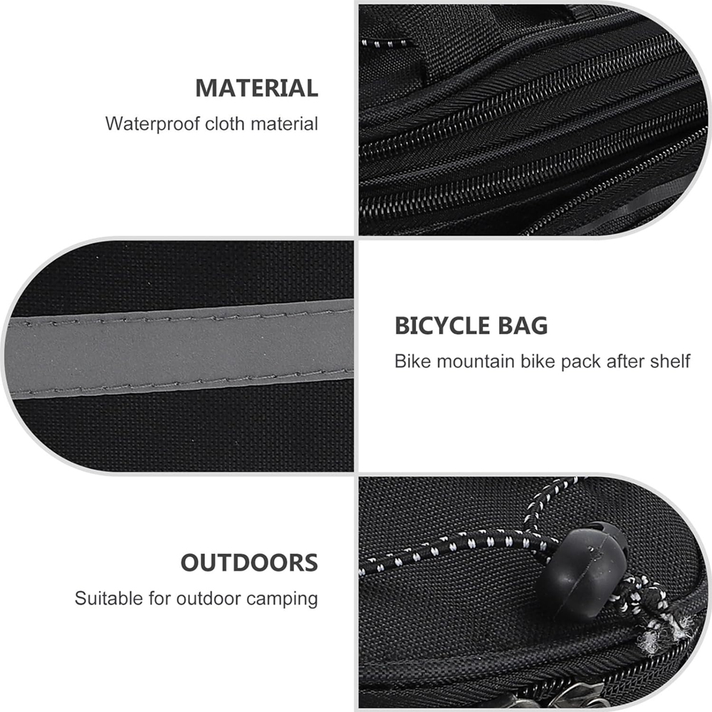 1pcs Bicycle Trunk Bag Bike Re - огляд і ціна Cycling Commute Rain