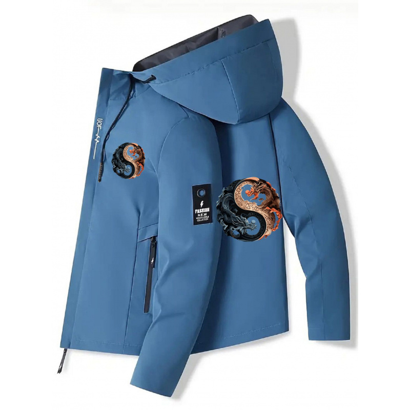 Men's Hooded Jacket - Zippered - огляд і ціна Cycling Commute Jacket