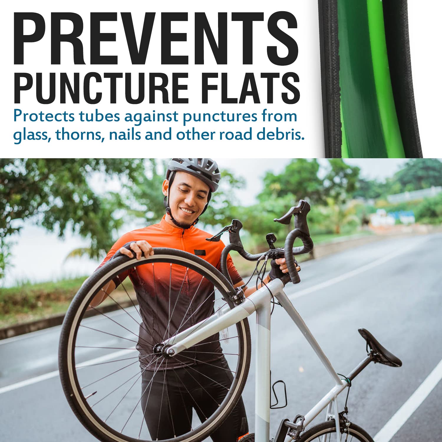 Bike Tire Liner-Help Prevent F - огляд і ціна Inner Tube 700C
