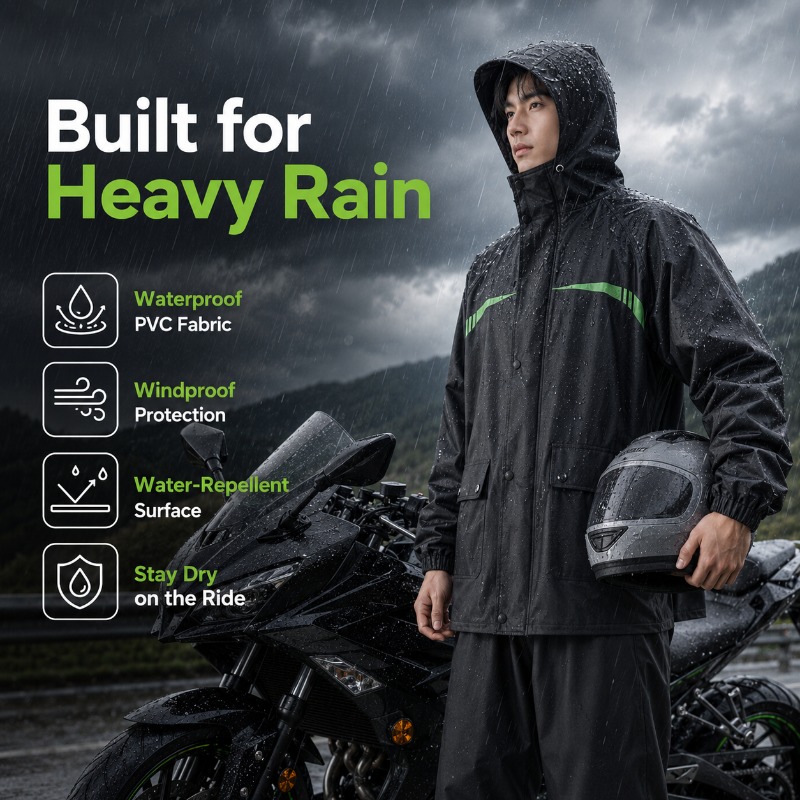 Unisex 2-Piece Waterproof Cycl - огляд і ціна Cycling Commute Jacket