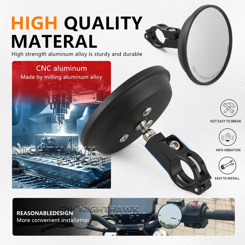 For HONDA CB650R CB 650R CB 65 - огляд і ціна Mirror Handlebar Convex
