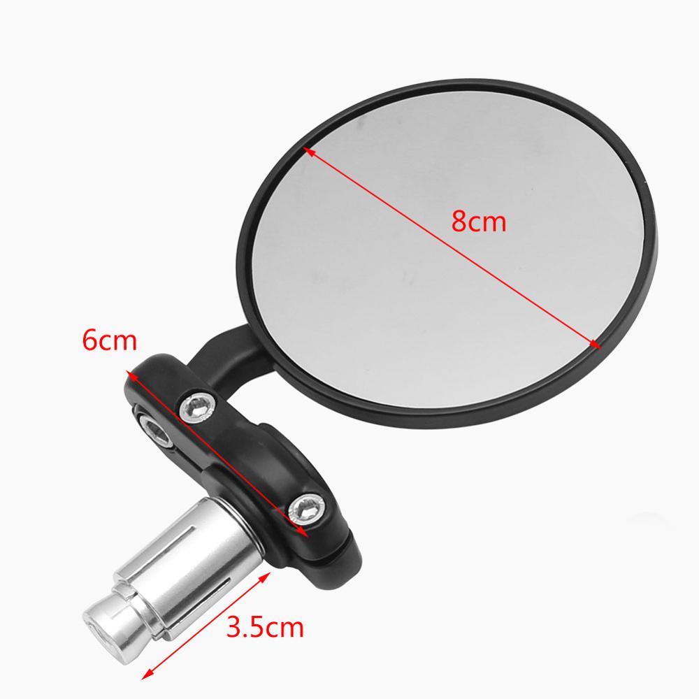 2pcs Motorcycle Mirror Round B - огляд і ціна Mirror Handlebar Convex