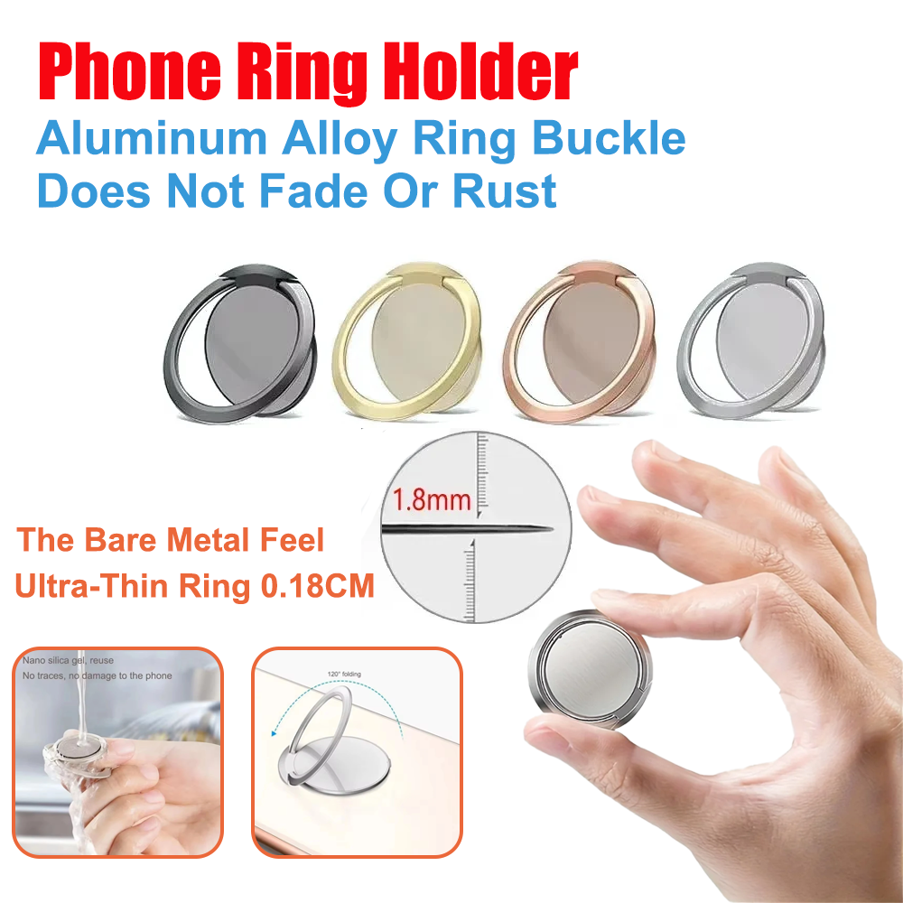 Ultra Thin Metal Ring Holder S - огляд і ціна Kickstand Adjustable