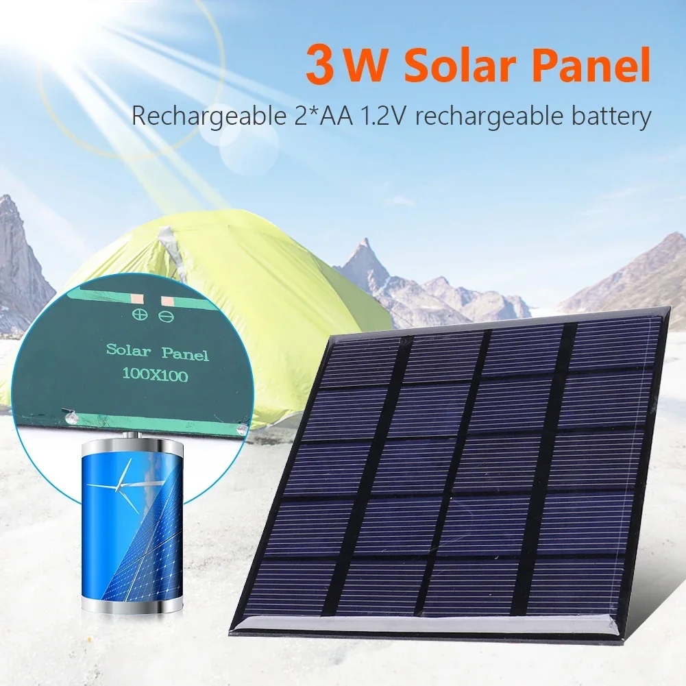 Solar Panel 3W 5V Solar Board  - огляд і ціна Usb Charger Dynamo