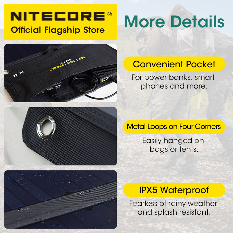 NITECORE FSP30 30W Portable So - огляд і ціна Usb Charger Dynamo
