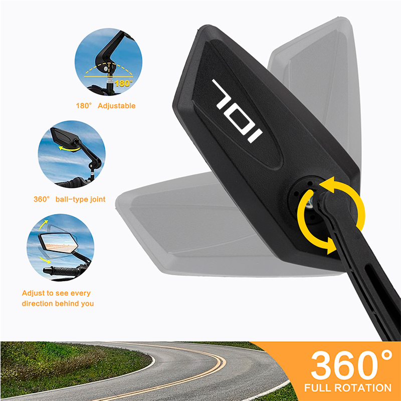 Motorcycle Handlebar Mirror Fo - огляд і ціна Mirror Handlebar Convex
